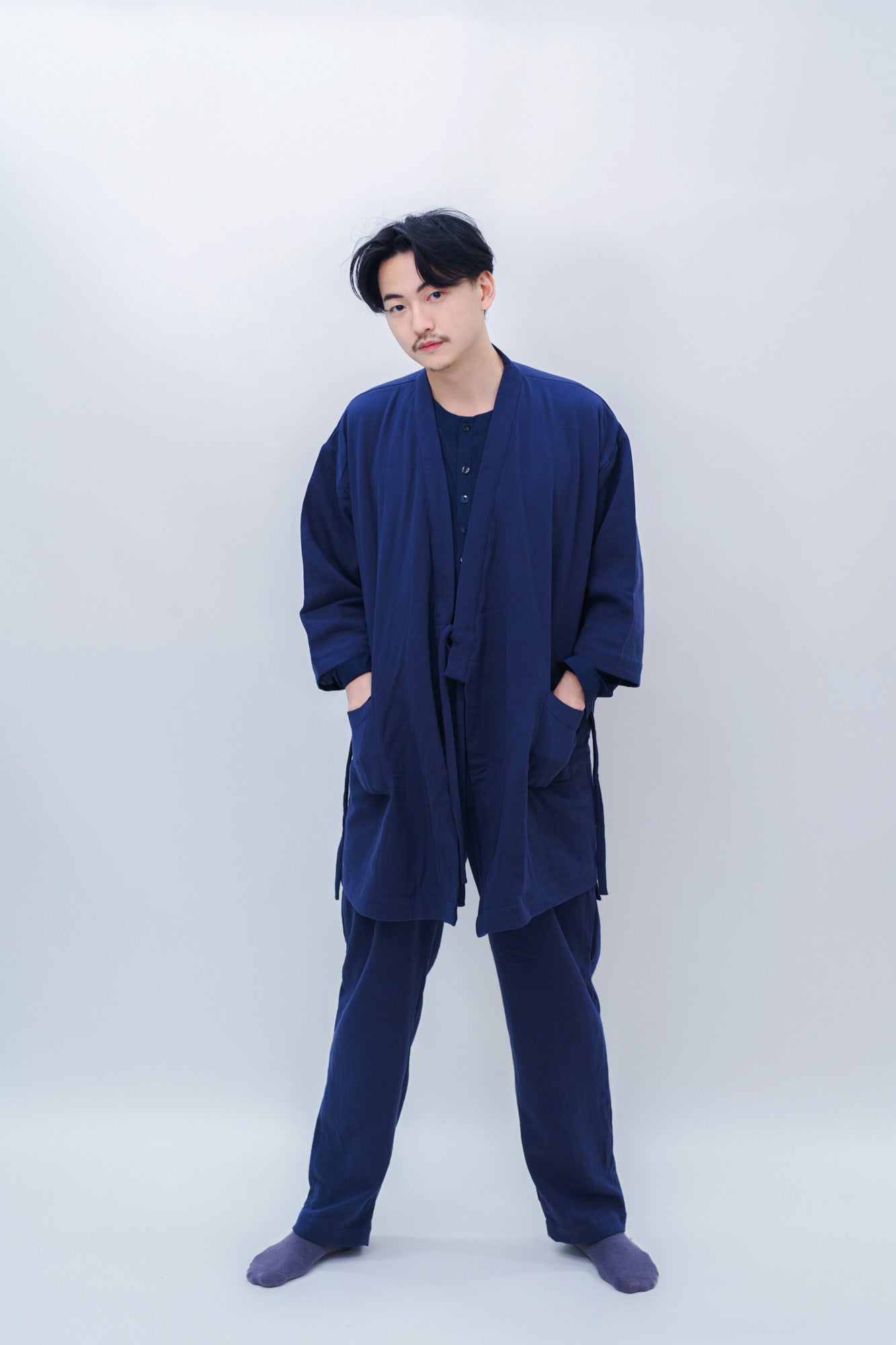 FUKUMONO KIMONO - NAVY BLUE