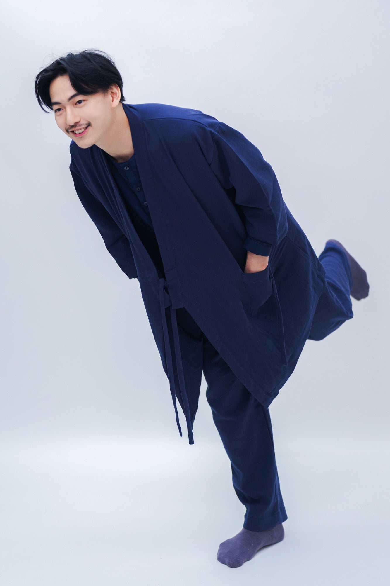 FUKUMONO KIMONO - NAVY BLUE