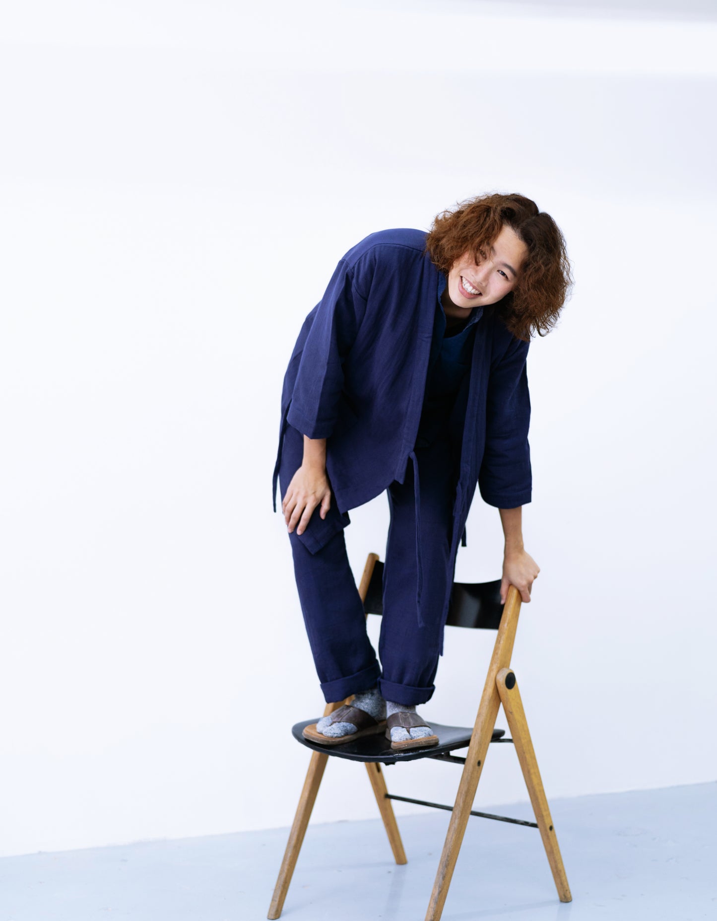 FUKUMONO KIMONO - NAVY BLUE
