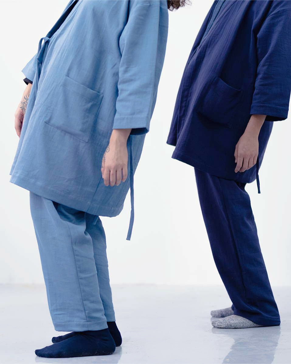 FUKUMONO KIMONO - NAVY BLUE