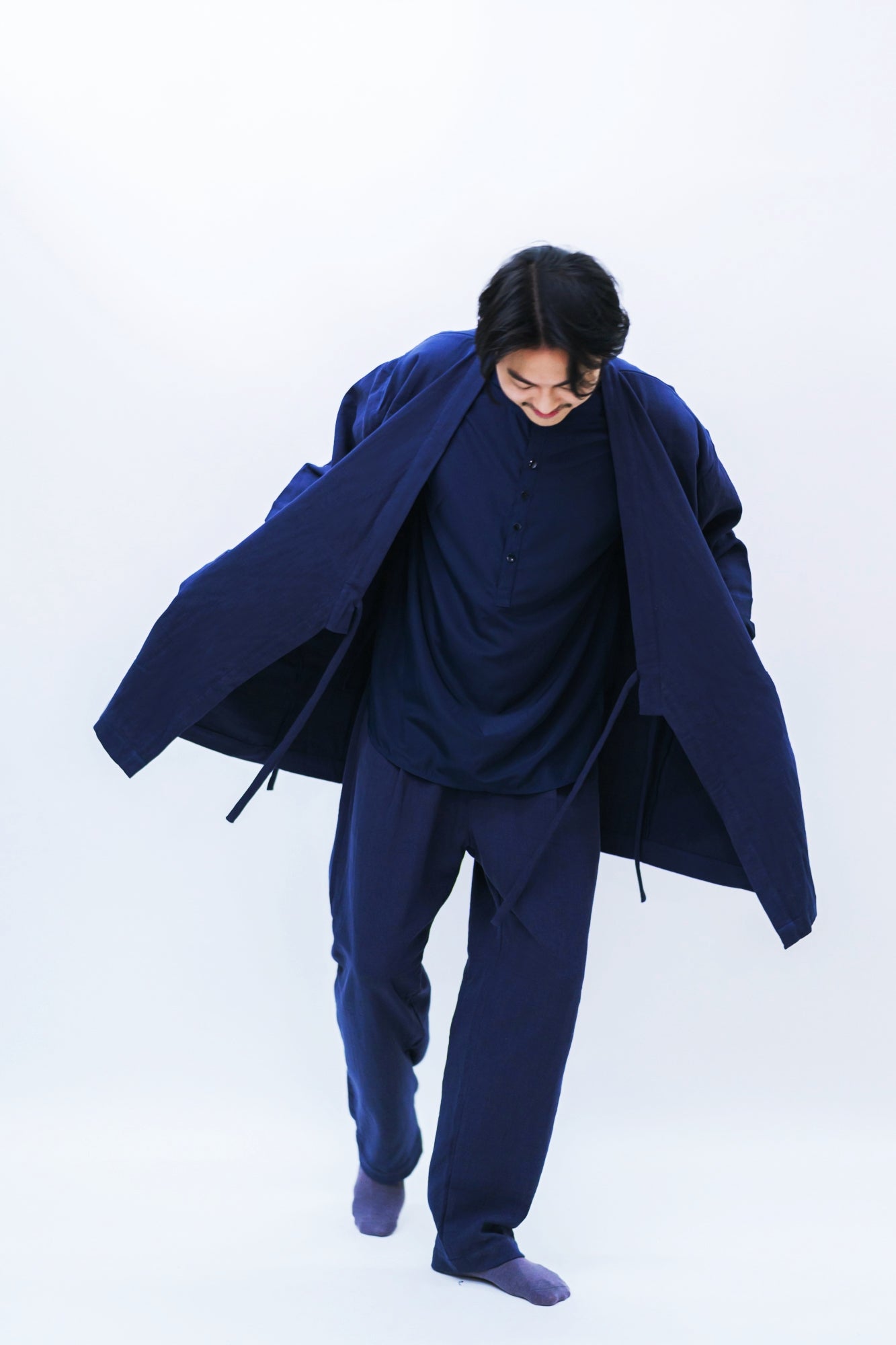 FUKUMONO KIMONO - PANT (NAVY BLUE)