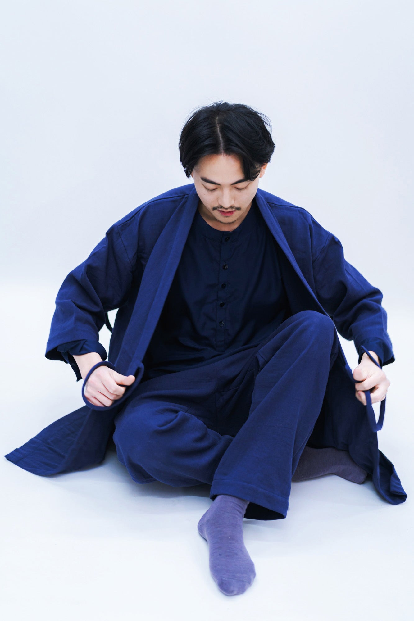 FUKUMONO KIMONO - PANT (NAVY BLUE)