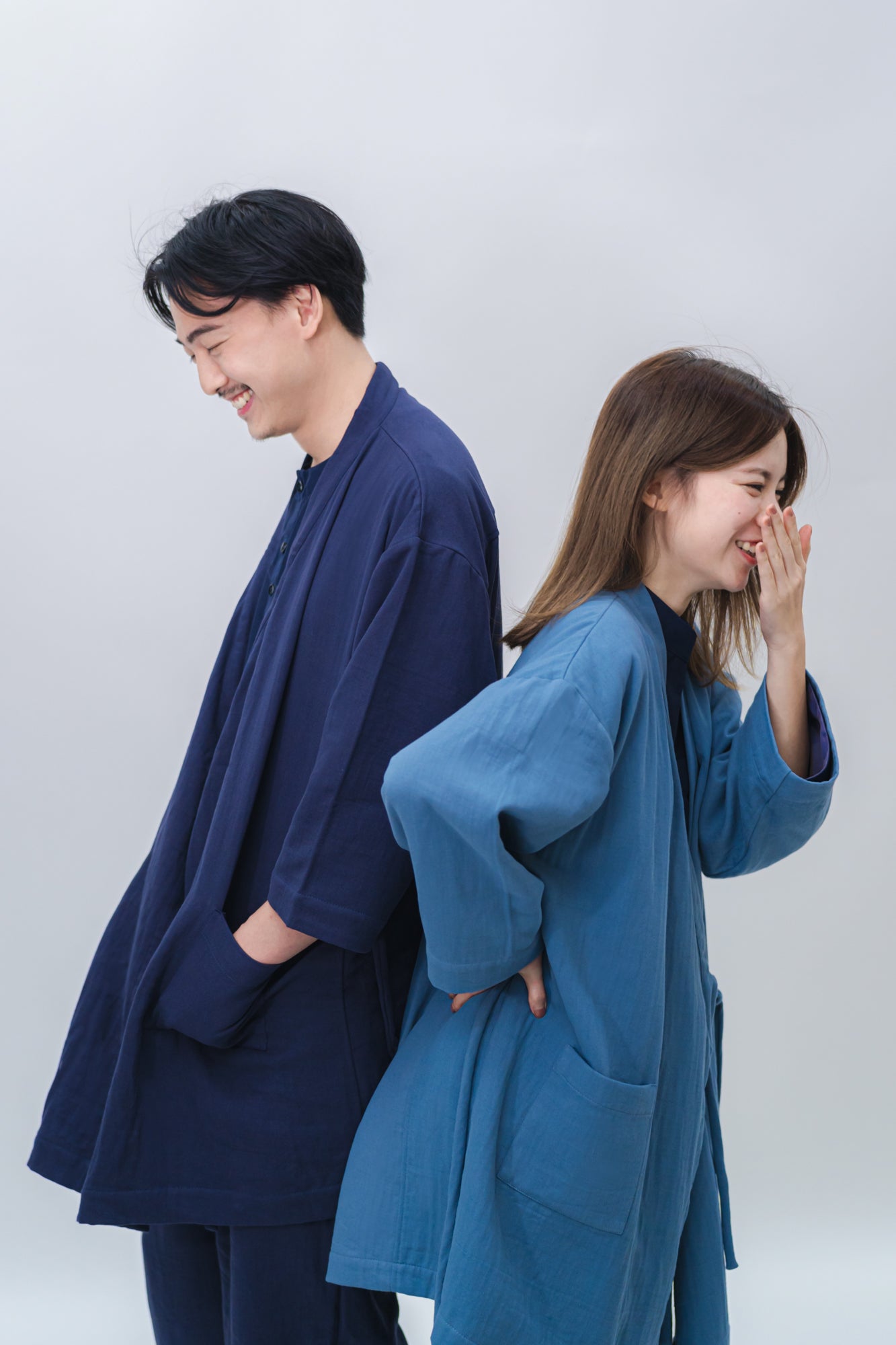 FUKUMONO KIMONO - NAVY BLUE