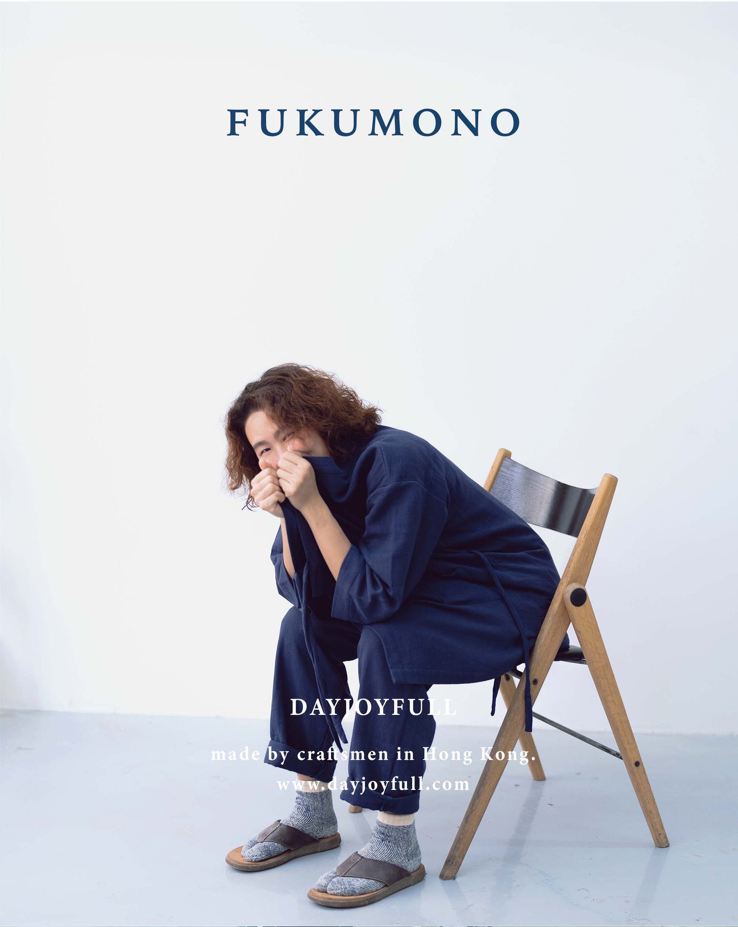 FUKUMONO KIMONO - PANT (NAVY BLUE)